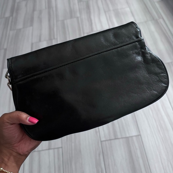 TORY BURCH REVA LEATHER CLUTCH - Picture 3 of 6